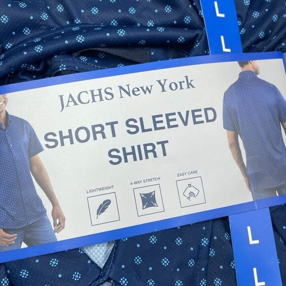Jachs New York Mens Short Sleeved Shirt L 6727 - Picture 2 of 6